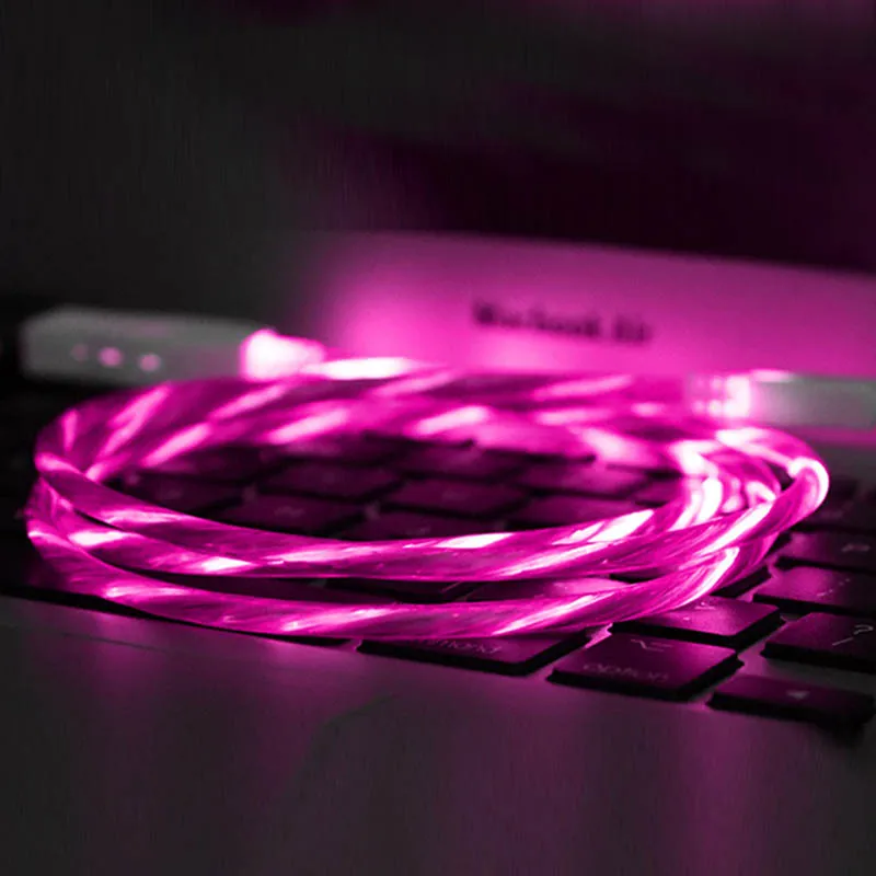 Светящийся стример Micro-USB кабель передачи данных для быстрой зарядки для Android Z