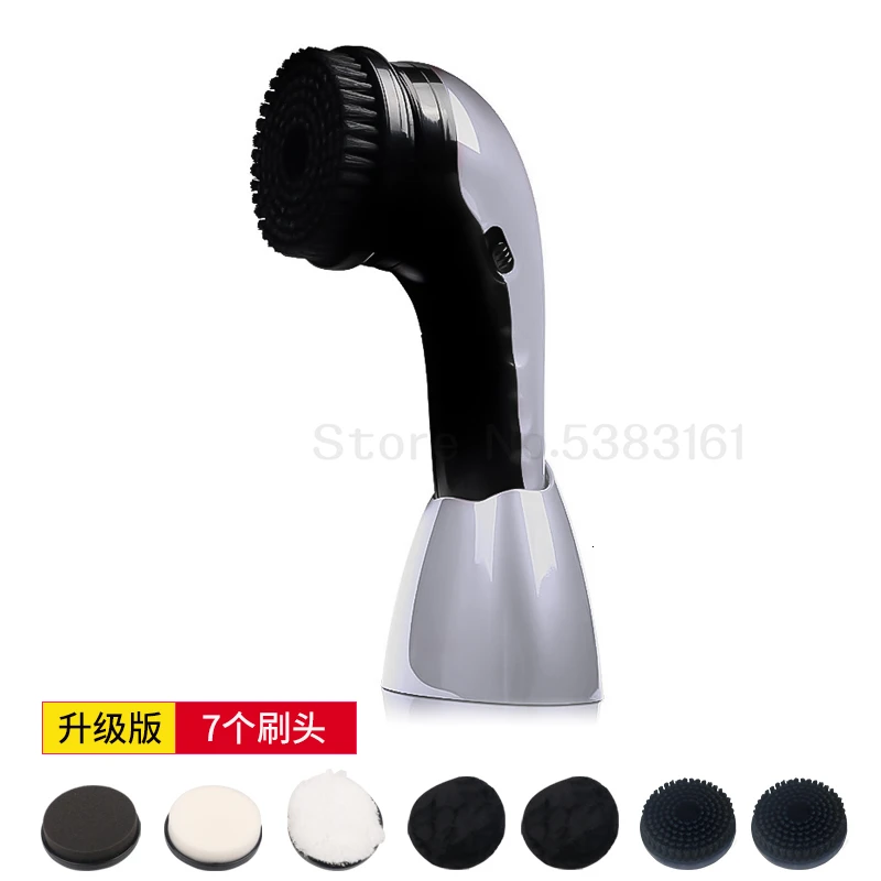 Electric shoeshine machine hand-held home automatic shoeshine machine portable multi-function - Цвет: Коричневый