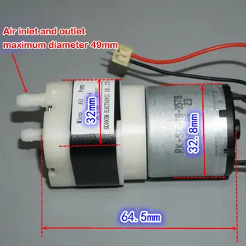 

Micro Air Pump Oxygen Pump DC 1.5V-3V Large Flow RK-528TB Small Electric Motor Mini Vacuum Pump 4.5 L/min 150Kpa DIY Fish Tank