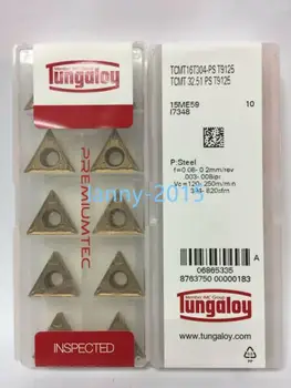

10PCS/BOX New Tungaloy CNC blade TCMT16T304-PS T9125