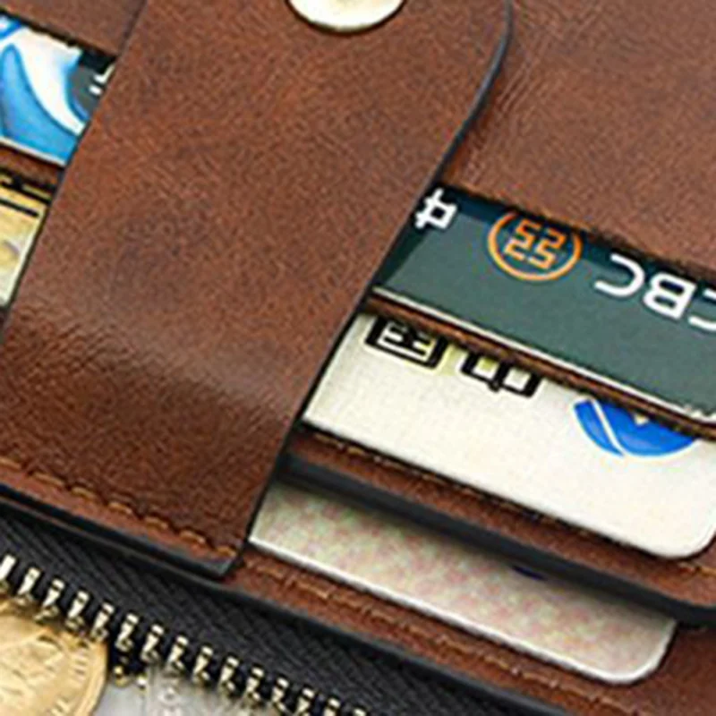 Женский кошелек из искусственной кожи на молнии, маленький и тонкий, с карманом для монет, Одноцветный, женские кошельки с отделением для карт