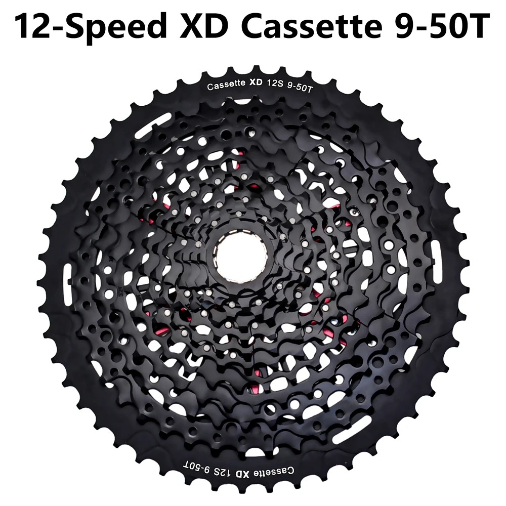 U/N SRAM XD Cassette 12 velocità 9-50T MTB bike ruota libera adatta per GX EAGLE Cassette Wide Ratio MTB Bicicletta 