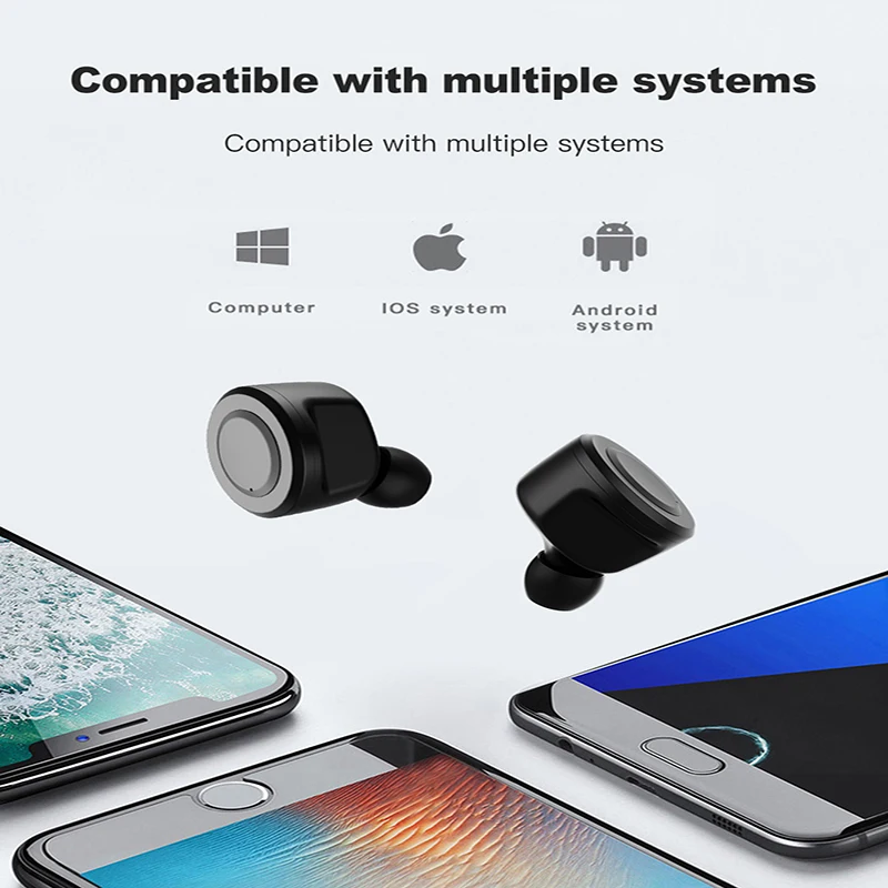 A6 Bluetooth Earphone TWS 5 0 LED Display Wireless Gaming Headset Headphone Waterproof Stereo Earbud With Mic For iphone samsung