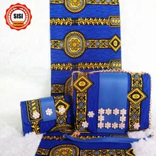 SISI африканская восковая Сумочка набор африканская печать сумка с камнями Сумочка украшенная для модных женских Вечерние