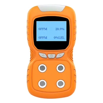 

4 in 1 Gas Detector CO Digital Handheld Toxic Gas Carbon Monoxide Detector Hydrogen Gas Tester LCD Display