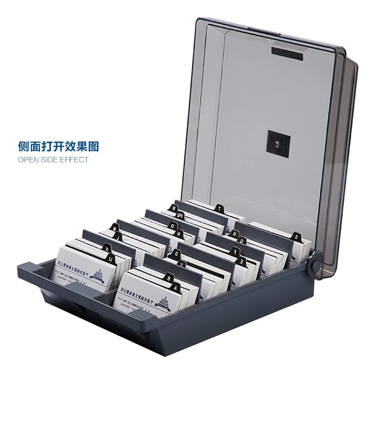 Jielisi 868 Extra Large Capacity Business Card Box Business Card Storage Box Business Card Holder Business Card Wallet Business