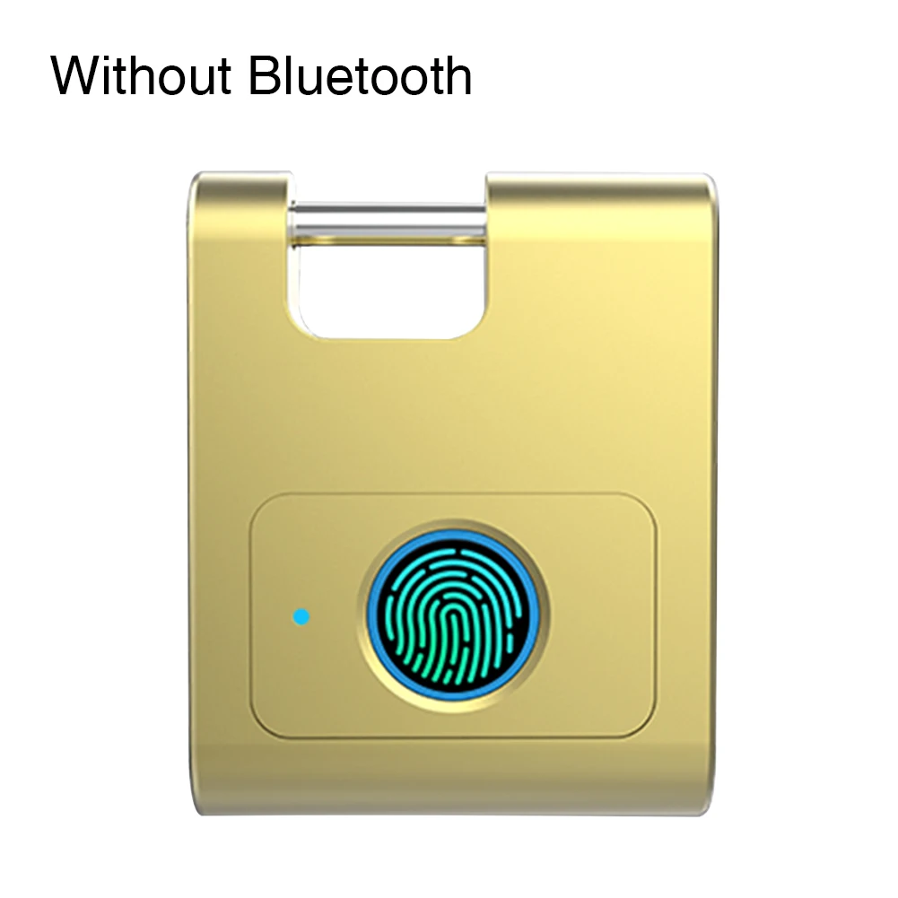 Золотой Замок с отпечатком пальца для дома, умный, без ключа, Bluetooth, Противоугонный, USB, перезаряжаемый, безопасность, 360 градусов, дверной замок из цинкового сплава, замок для шкафа - Цвет: Золотой