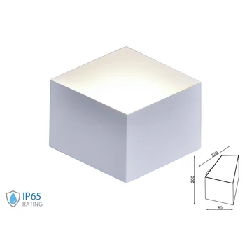 

V-TAC LD8344C Applique edged hexagonal wall lamp LED 3W 3000K White casing IP20 SKU-8344