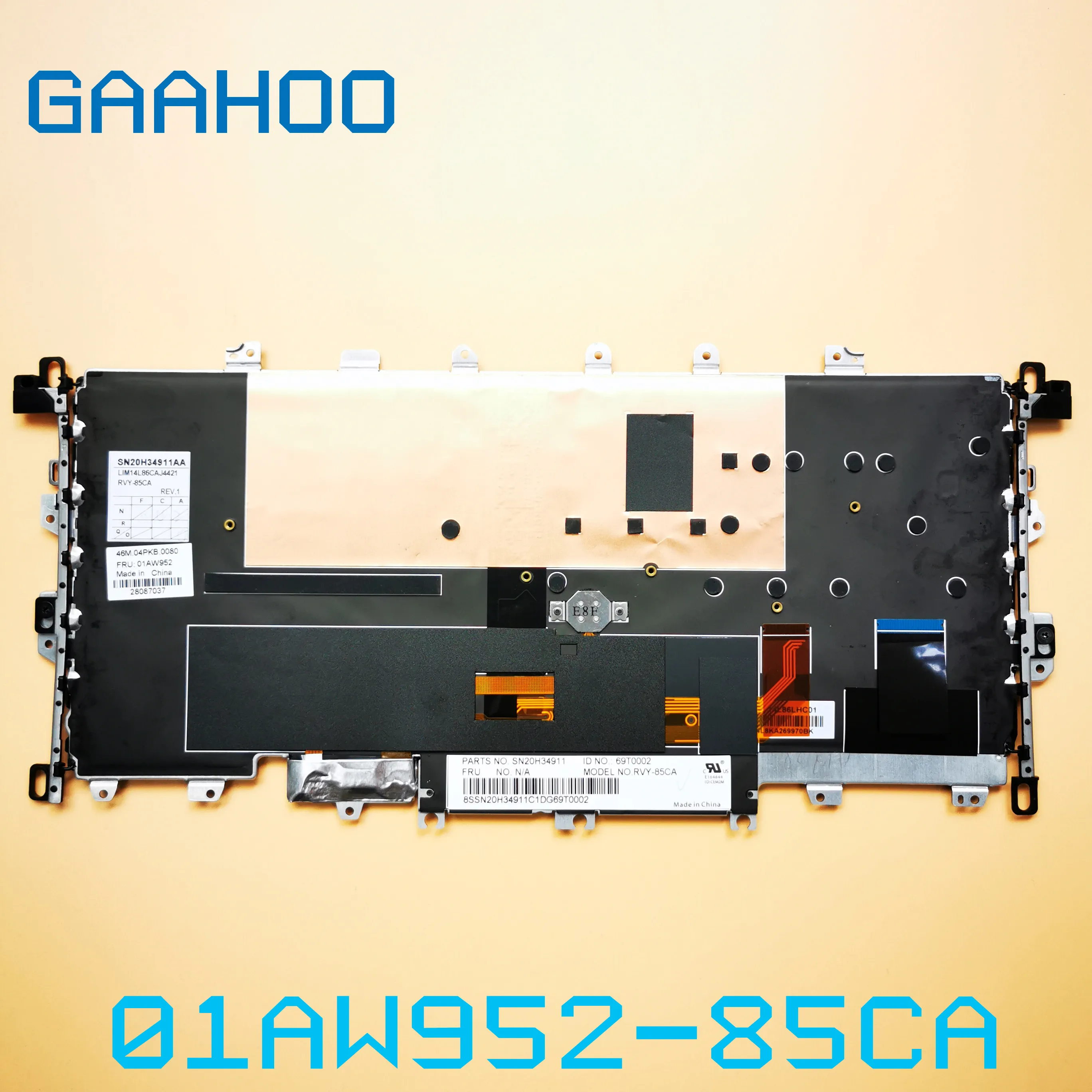 Абсолютно новая Оригинальная CA клавиатура с канадской раскладкой для LENOVO THINKPAD X1 YOGA 1ST 2в1 Клавиатура для ноутбука с подсветкой 01AW952 85CA