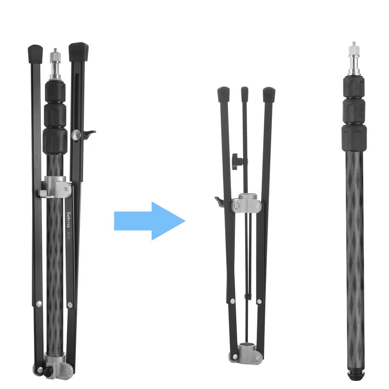 Selens Professional portable light stand Monopod for SLR Cameras tripod for softbox LED light Photographic Lighting flash stand