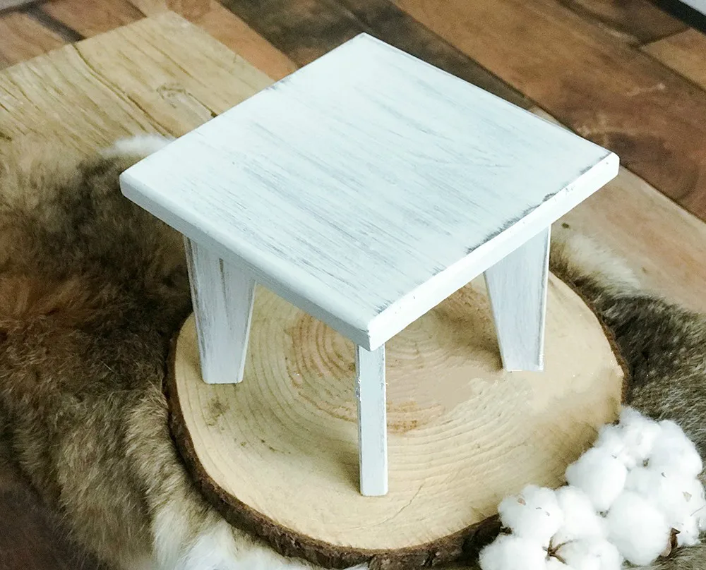 Реквизит для фотосъемки новорожденных, Деревянный Мини-стол для фотосъемки детей, аксессуары для студийной фотосъемки, креативный реквизит, маленький деревянный стол - Цвет: 3