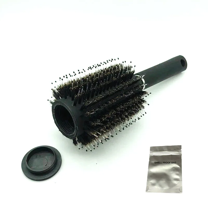 

Hair Brush Diversion Safe Stash Can Diversion Can Secret Container Hidden Safe with food grade smell proof bags 60 pieces