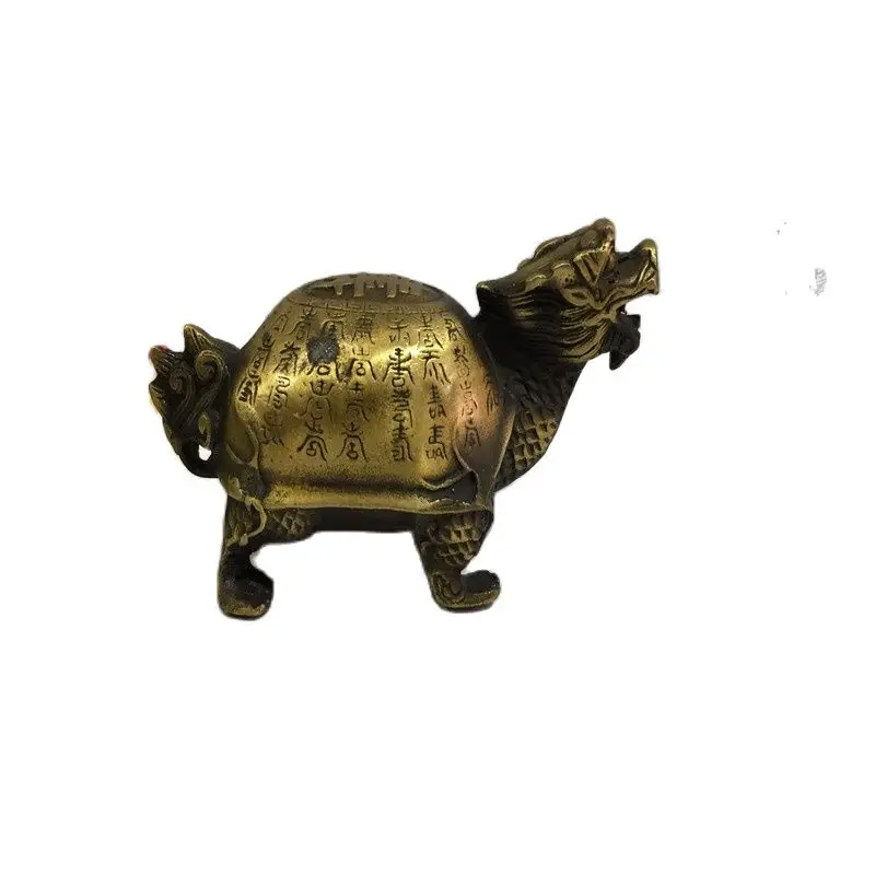 

Collection of antique bronze ware decoration of longshougui family living room