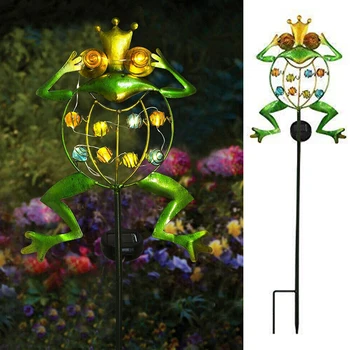

Spike Frog Shape Landscape LED Garden Light Walkway Outdoor Path Yard Ground Patio Waterproof IP44 Decorative Solar Powered Lawn