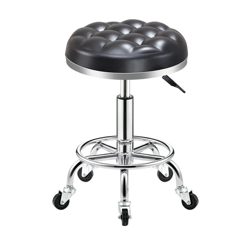 Simple and Comfortable Bar Stool Lifting Rotary Chair Laboratory Beauty Salon Office High |