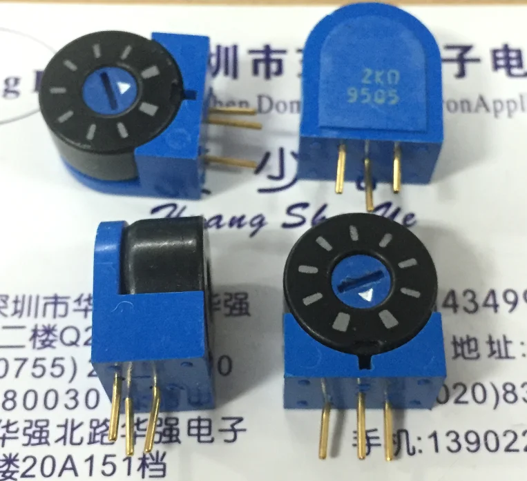 1PCS Imported RJ13 precision adjustable potentiometer vertical 200ohm 500ohm 1K 2K 20K side adjustment | Обустройство дома