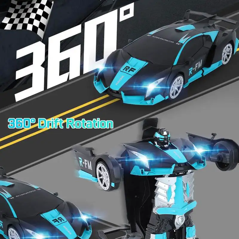 Трансформация автомобиля, 1:12 зондирования, деформация, RC автомобиль, игрушка, светодиодный светильник, Электрический робот, модели, дистанционное управление, автомобиль, RC, боевые игрушки
