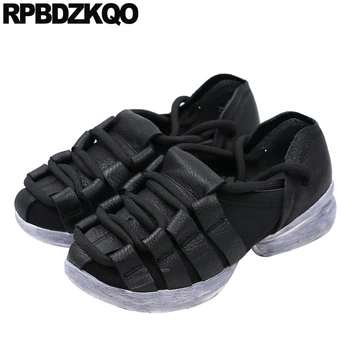

chinese women rubber sole ladies lace up black 2019 genuine leather fashion flats spring autumn designer shoes china round toe