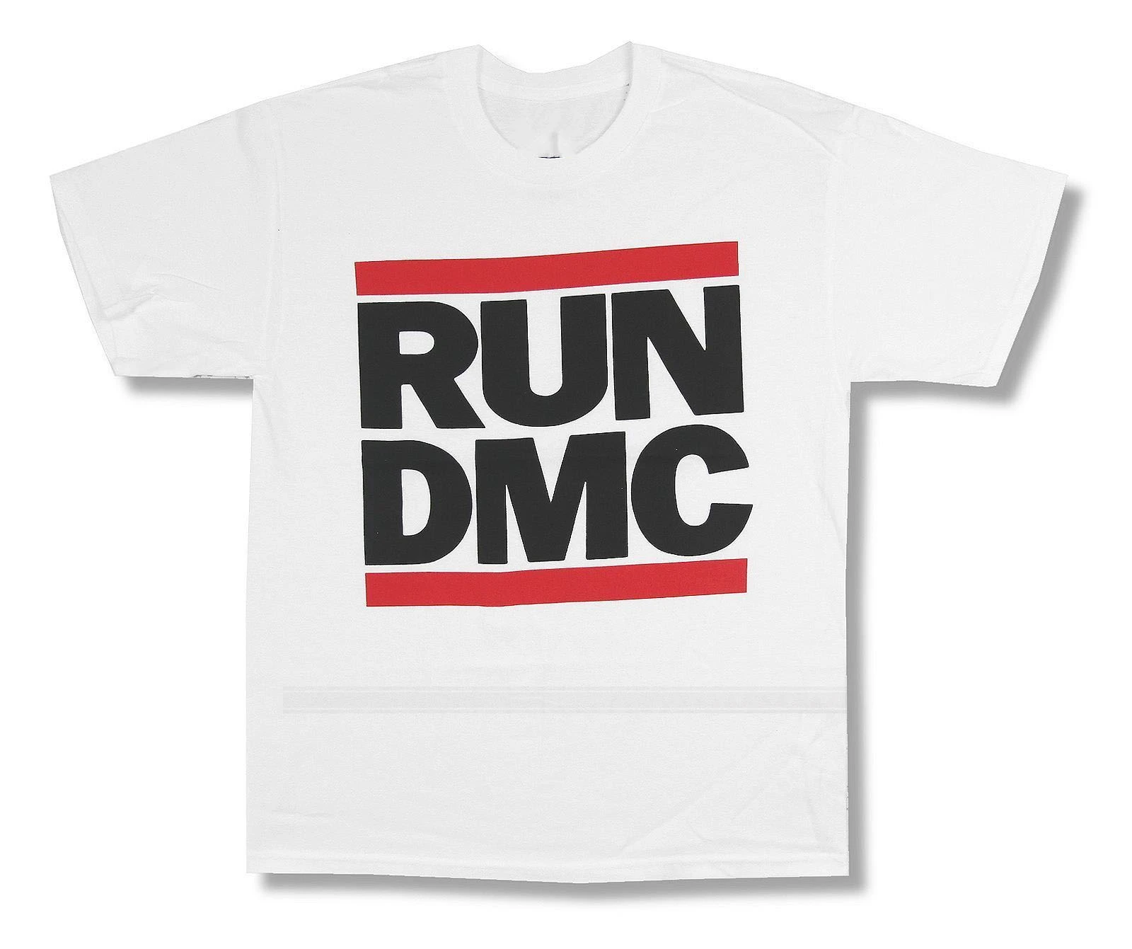 Run DMC Classic 로고 이미지 흰색 T 셔츠 남성 여성 New Merch Tee Shirt 슬림 피트 플러스 사이즈