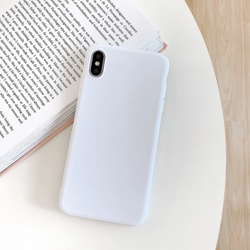 XL-9 Мягкий силиконовый резиновый чехол для телефона Etui iPhone 6, 6 S, 7, 8 Plus, X, XS, XR, XS Max 11 Pro, карамельный чехол из ТПУ - Цвет: XL-9