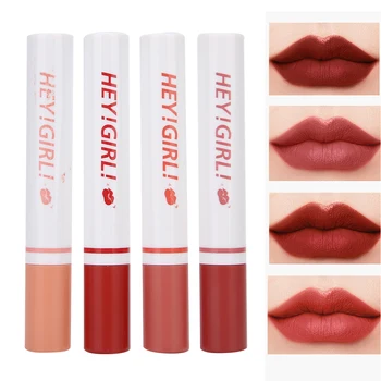 

4pcs / set Lipstick Set Cigarette Shape Matte Long Lasting Unfading Lip Makeup Cosmetic Lip gloss Beauty Matte Lipsticks