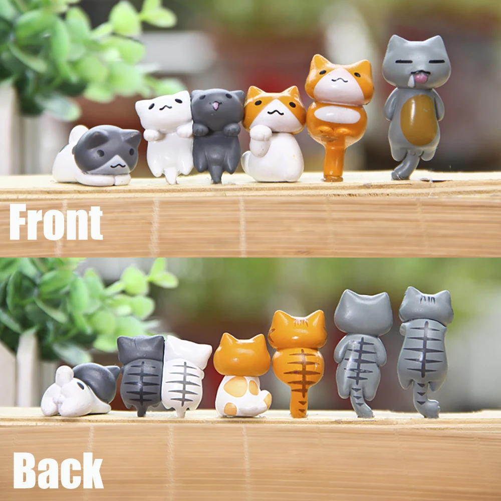 Creative Flower Pot Micro Landscape Mini Doll Cat Duck Frog Flower Pots Balcony Decoration Cats For Garden Patio Plant Pot Decor