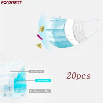 

Nail Mask Disposable Layer Fabric Mascarilla Face Masker Mondkapjes Sensi 3ply Macka For Nose And Mouth