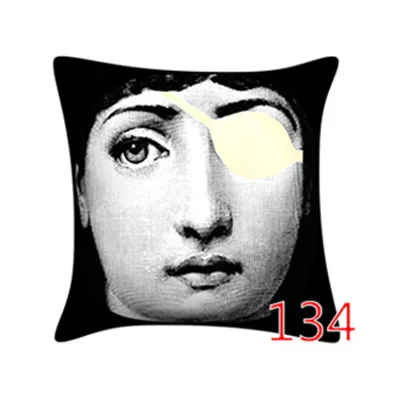 Ретро rosenthal Piero fornasetti в европейском стиле декоративная подушка, подушка с сердцевина из хлопчатобумажной пряжи подушка для офисного кресла Винтаж декоративная подушка для дома - Цвет: 2