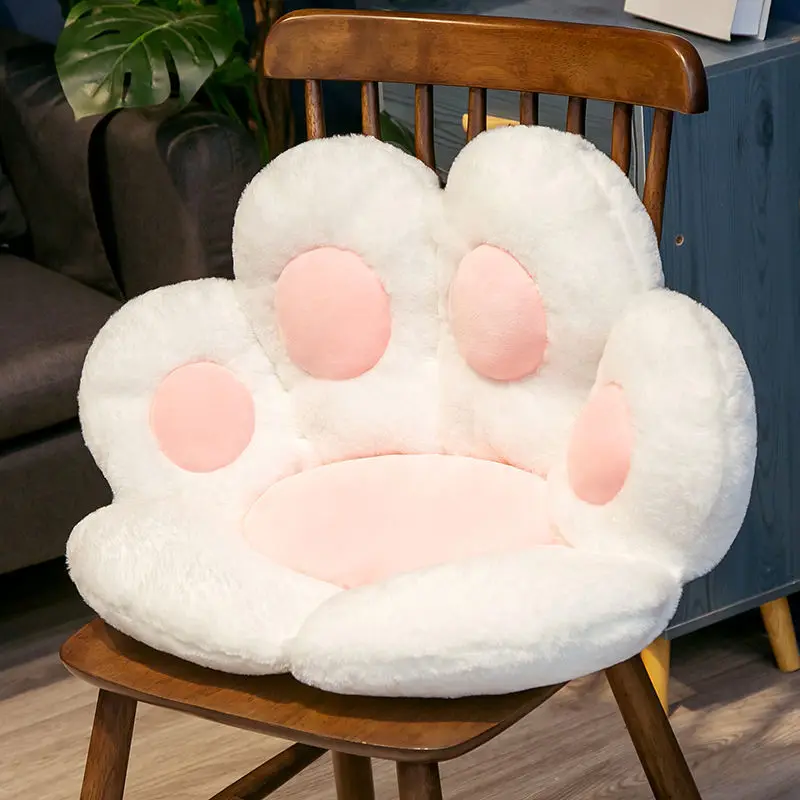 bench cushions Armchair Seat Cat Paw Cushion for Office Dinning Chair Desk Seat Backrest Pillow Office Seats Massage Cushion Cartoons Kedicat lounge chair cushions Cushions