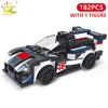 HUIQIBAO City Speed Champions Car Building Blocks Luxury Auto Racing Vehicle with Super Racers Bricks Toys For Children Boy Gift 5