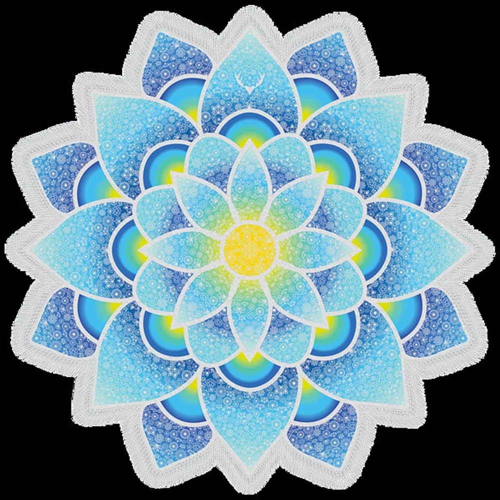 Home Wall Hanging Blanket Printed Tapestry Beach Towel Round Gift Throw Yoga Tassel Decor Art Mandala Summer Shawl Picnic Mat