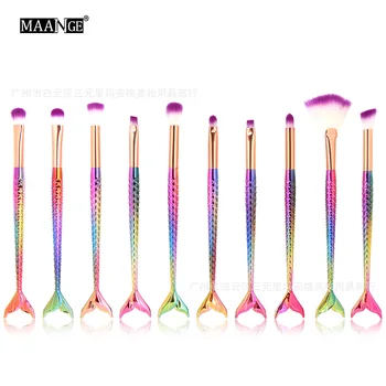 

Maange maange 10 Mermaid Eye Makeup Brush Set AliExpress Hot Sales