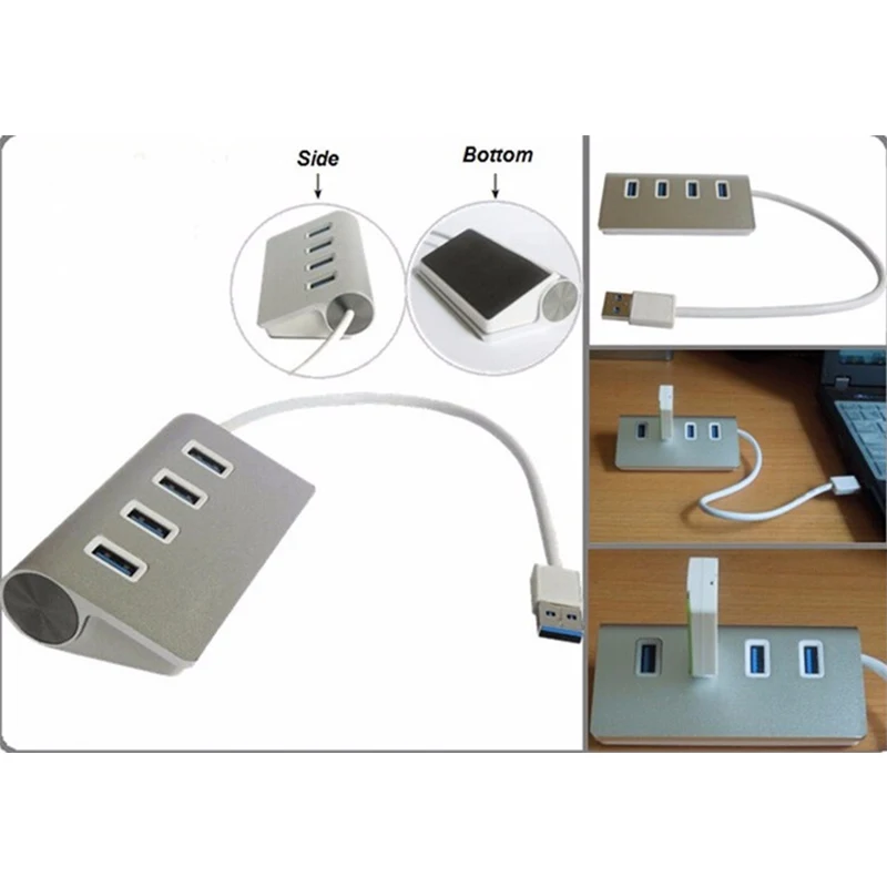 USB 3,0 концентратор с 4 портами USB концентратор USB сплиттер адаптер питания для iMac/Macbook компьютер ноутбук аксессуары концентратор USB 3,0