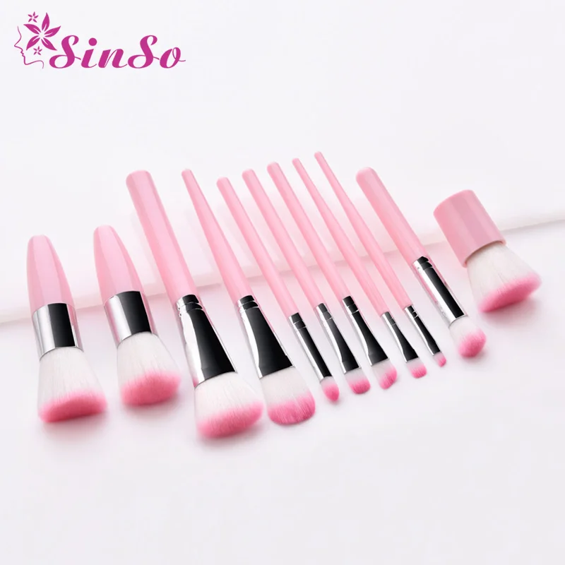 

SinSo 10/11Pcs Pink/Black Makeup Brushes Set Foundation Powder Eyeshadow Eyebrow Makeup Brush Kit Cosmetic Tool pincel maquiagem