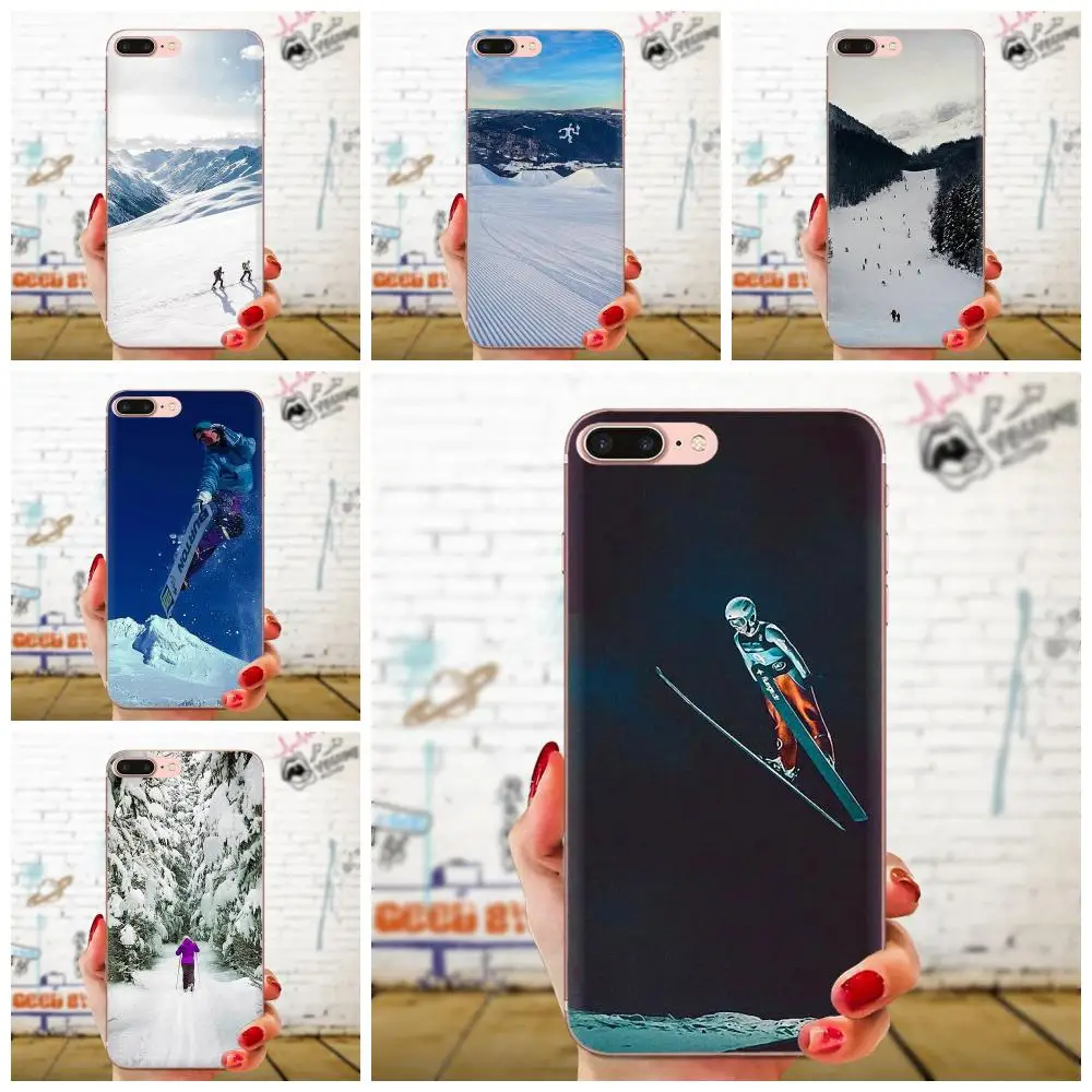 Мягкий термополиуретановый чехол для Xiaomi Redmi 3 3S 4 4A 4X 5 6 6A 7 K20 Note 2 5A Plus Pro Sports Skiing |