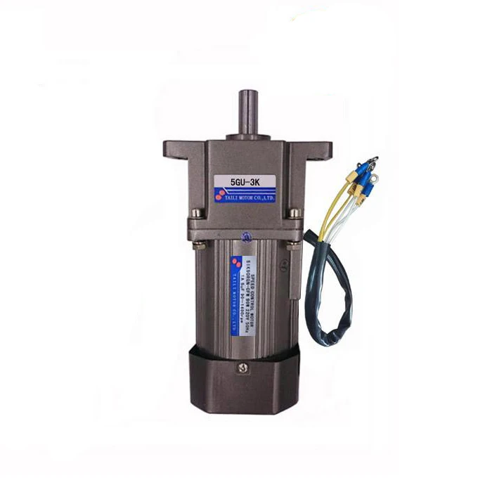 Ear type 120W Three-phase 220V/380V AC Gear Reducer Motor, High Torque, Reversible, Adjustable Speed