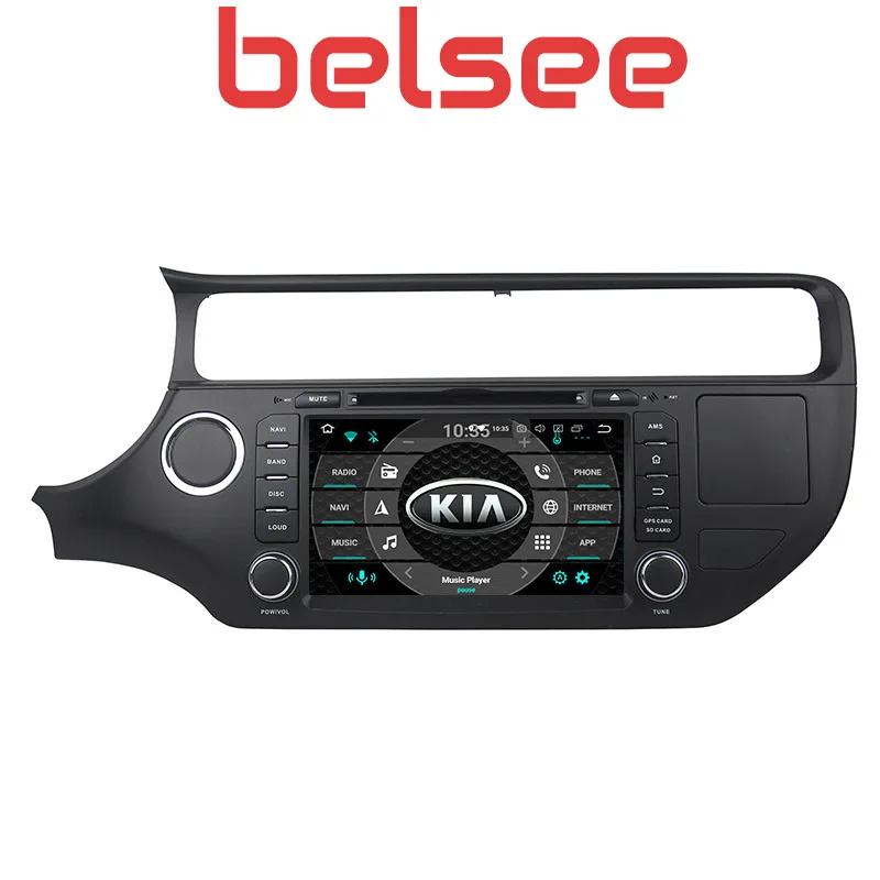 Автомобильный мультимедийный DVD-плеер Belsee Android 9 0 DSP сенсорный экран 8 дюймов радио