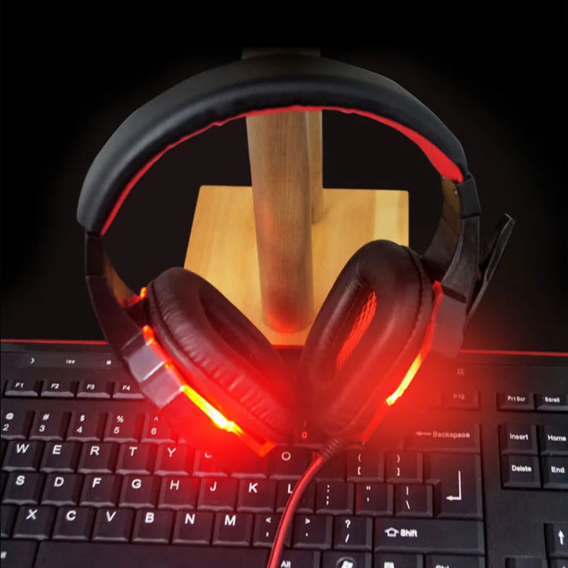 Gaming Headphone USB 3 5mm Game Headsets Interface LED Volume Control Over ear Headphones For PC with Microphone Gamer Earphone
