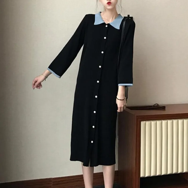 2019 New Arrival Spring Summer Polo Dress Shirt Women Long Maxi Dress Luxury Brand Polo T Shirt Casual Ladies Dresses Vestidos