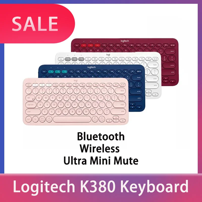 

Logitech K380 Multi-Device Bluetooth Wireless Gaming keyboard Ultra Mini Mute for Mac Chrome OS Windows for iPhone iPad Android