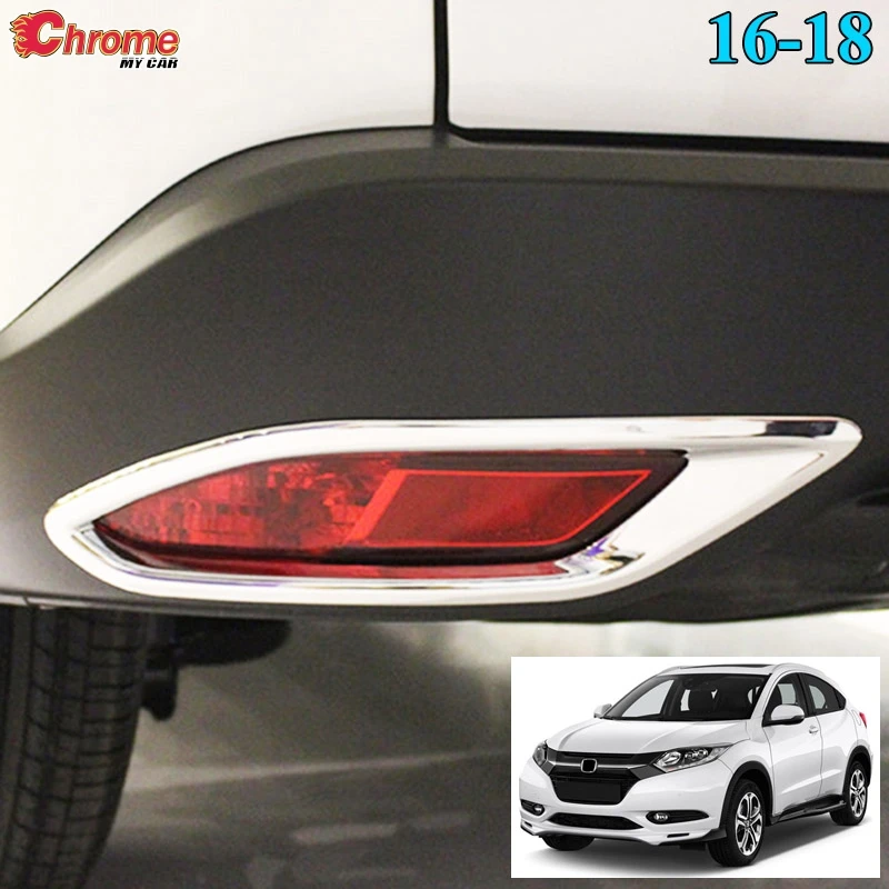 

For Honda HR-V HRV 2015 2016 2017 2018 Chrome Rear Fog Light Lamp Cover Protector Molding Frame Garnish Bezel Trim Styling