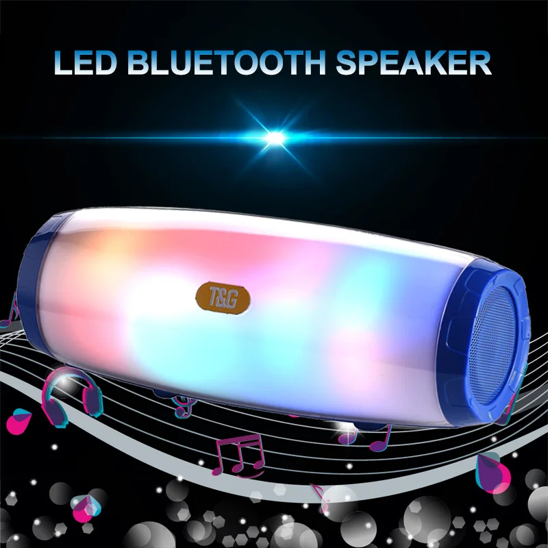 СВЕТОДИОДНЫЙ беспроводной динамик s Портативный кожаный bluetooth-динамик на открытом воздухе стерео звуковая панель сабвуфера с FM Boombox USB TF карта Play