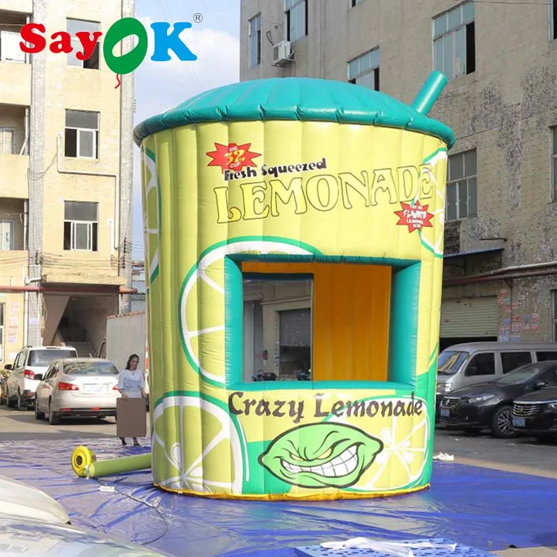 Надувная подставка SAYOK Lemonade ПВХ для бизнеса (5 м в высоту)|Надувные игрушки| |