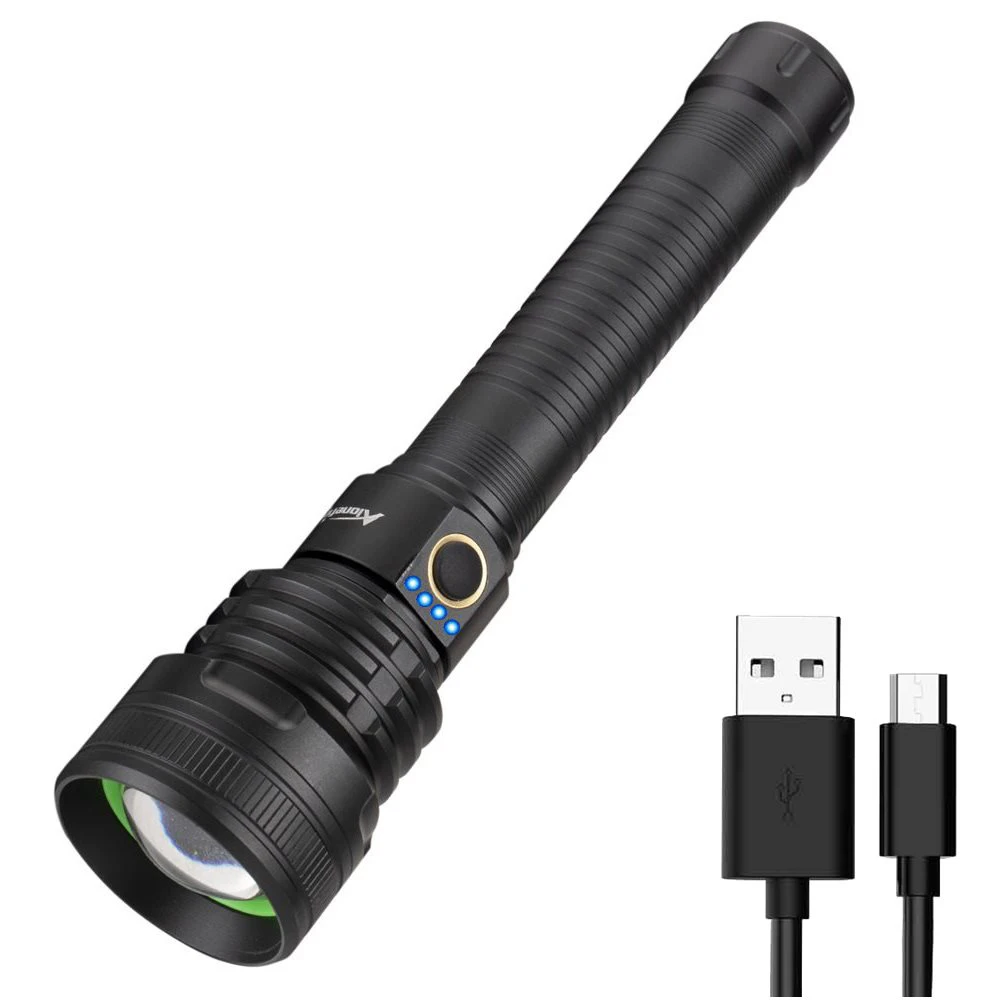 

Activefire H32 xhp70.2 most powerful flashlight usb Tactical Zoom P70.2 LED Torch light Use 26650 Large battery