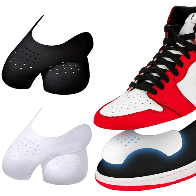 2 paia di protezioni per pieghe per scarpe da basket accessori per scarpe  sportive puntali supporto barella protezione anti-piega - AliExpress