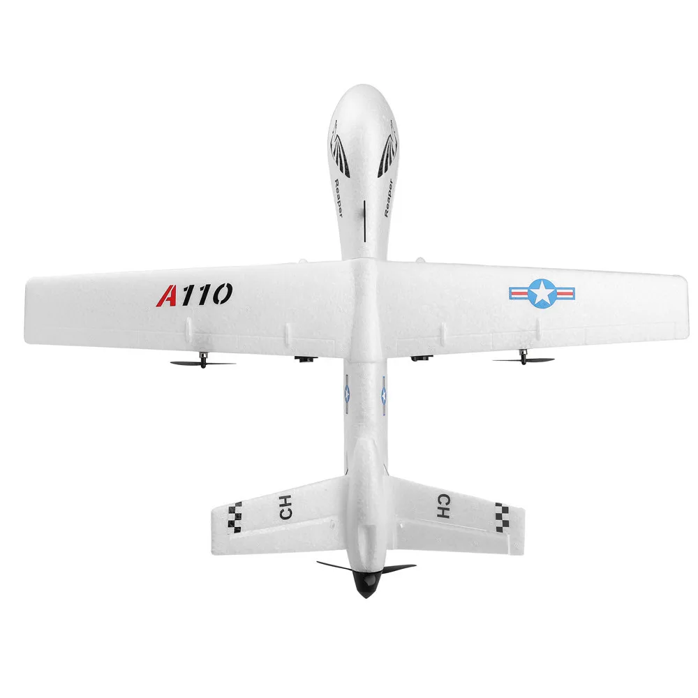 Weili XK A110-Predator MQ-9 трехканальный фиксированный пульт дистанционного управления планер DIY сборка модель самолета игрушка