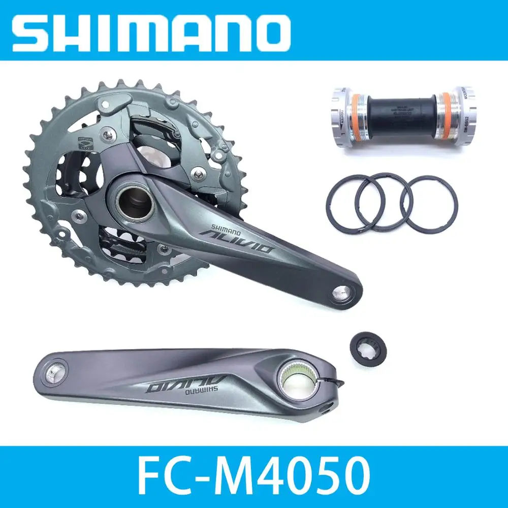 

Shimano SHIMANO ALIVIO M4000 M4050 BIKE bicycle Crank Crankset FC-M4050 chain wheel with BB crank 170 175mm bicycle parts