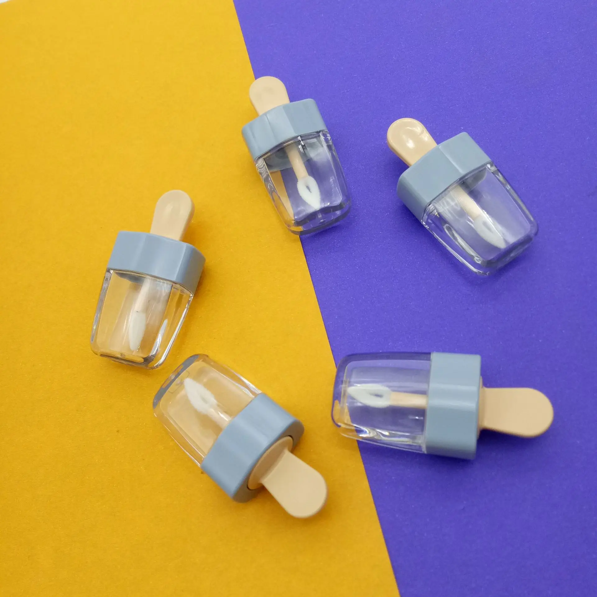 1 шт. 5 мл сладкий мороженое форма пустой блеск для губ трубка пластиковый бальзам