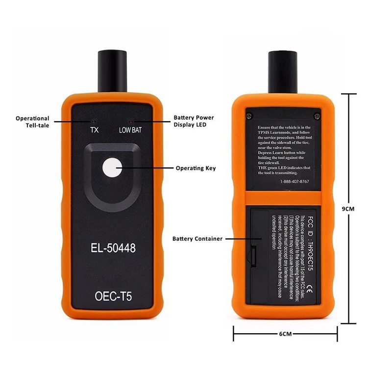 EL-50448 Автомобильный датчик контроля давления в шинах датчик TPMS Relearn сброс активации инструмент OEC-T5 для серии GM автомобиля