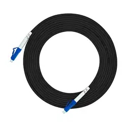 164FT армированный кабель для наружной прокладки 50 метров LC-LC Simplex 9/125 OS1 одномодовое волокно-оптический кабель патч-корд Перемычка lc-lc LC/PC-LC/PC